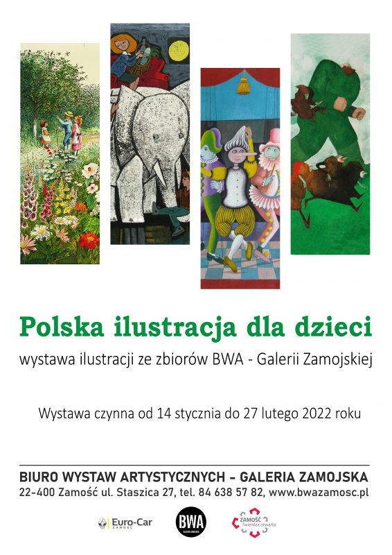 „Polska ilustracja dla dzieci”- wystawa ze zbiorów BWA Galerii Zamojskiej