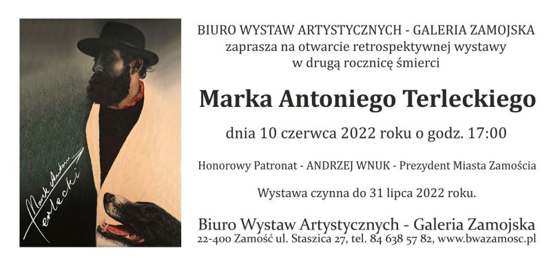 Marek Antoni Terlecki – „Wystawa retrospektywna w drugą rocznicę śmierci artysty ”